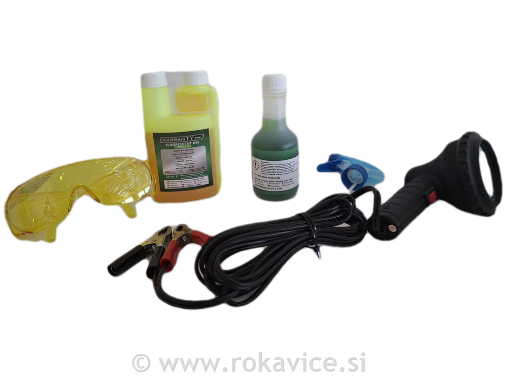 Tester puščanja klime z UV svetilko