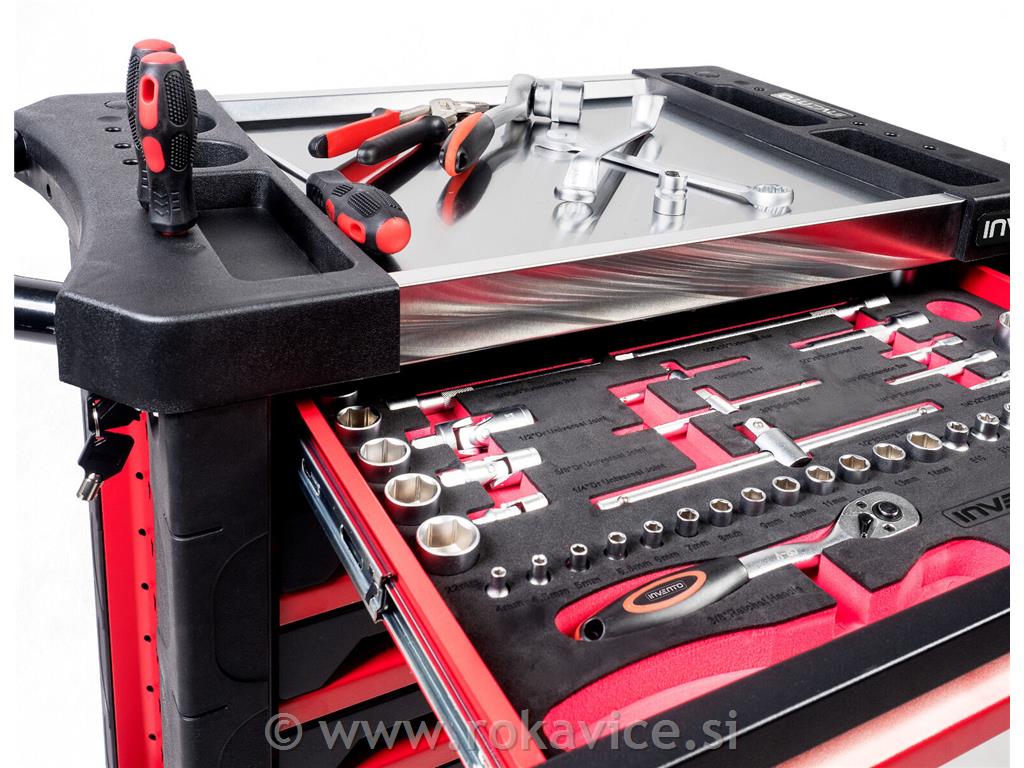 Voziček z orodjem (220 orodje, 6 predalov)