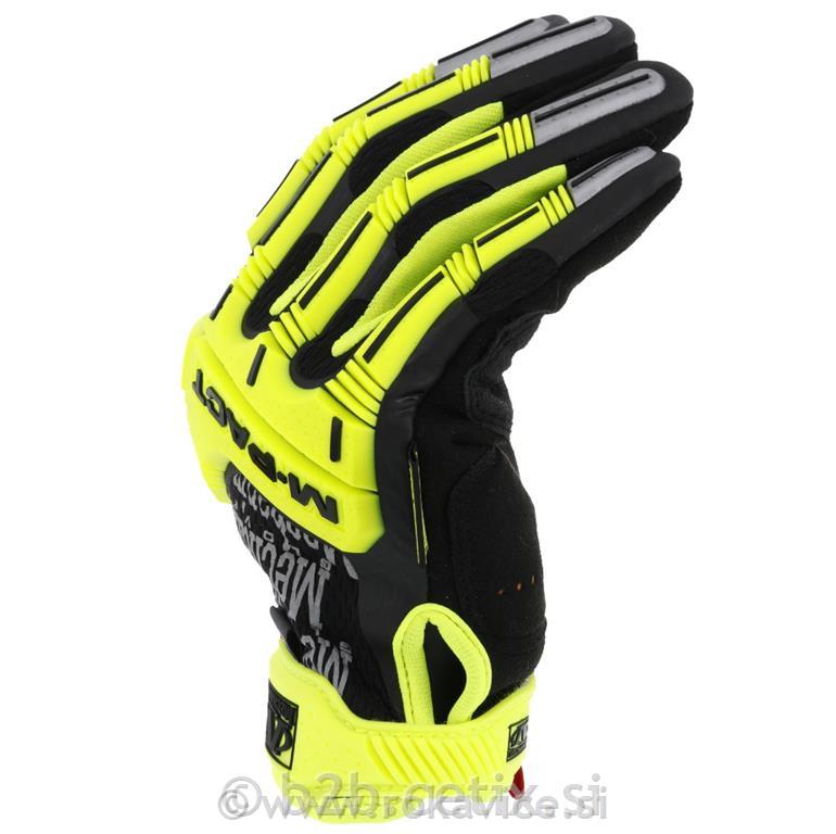 Rokavice - Mechanix M Pact CR5 Hi-Viz (protiurezne)