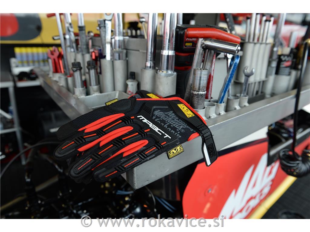 Rokavice - Mechanix M Pact (črno rdeče)