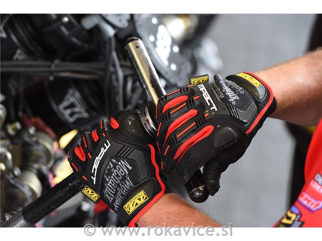 Rokavice - Mechanix M Pact (črno rdeče)